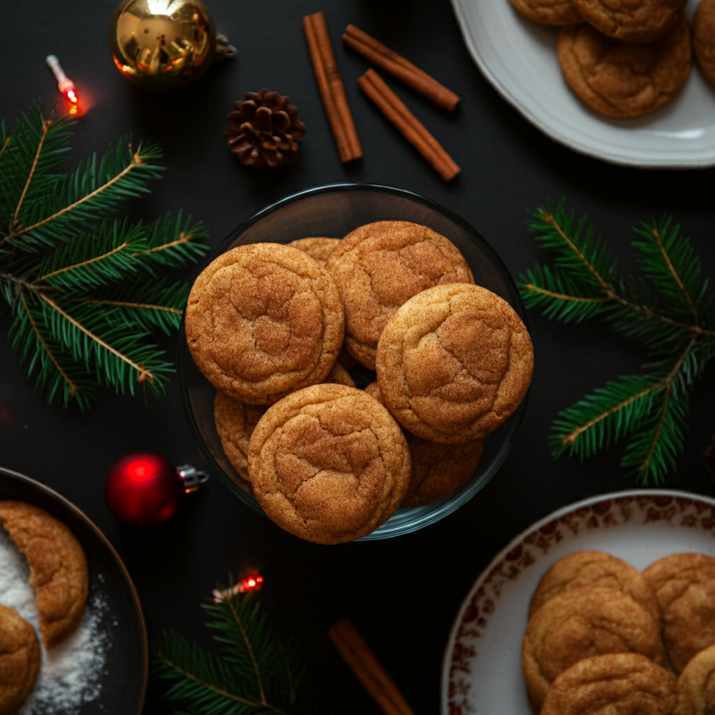Holiday Snickerdoodle Cookies